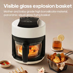 2.5L Air Fryer, Electric Hot fryer Oven Oilless Cooker with Touch Control & Nonstick Basket & Visible Window, Family Size Pi-Mart