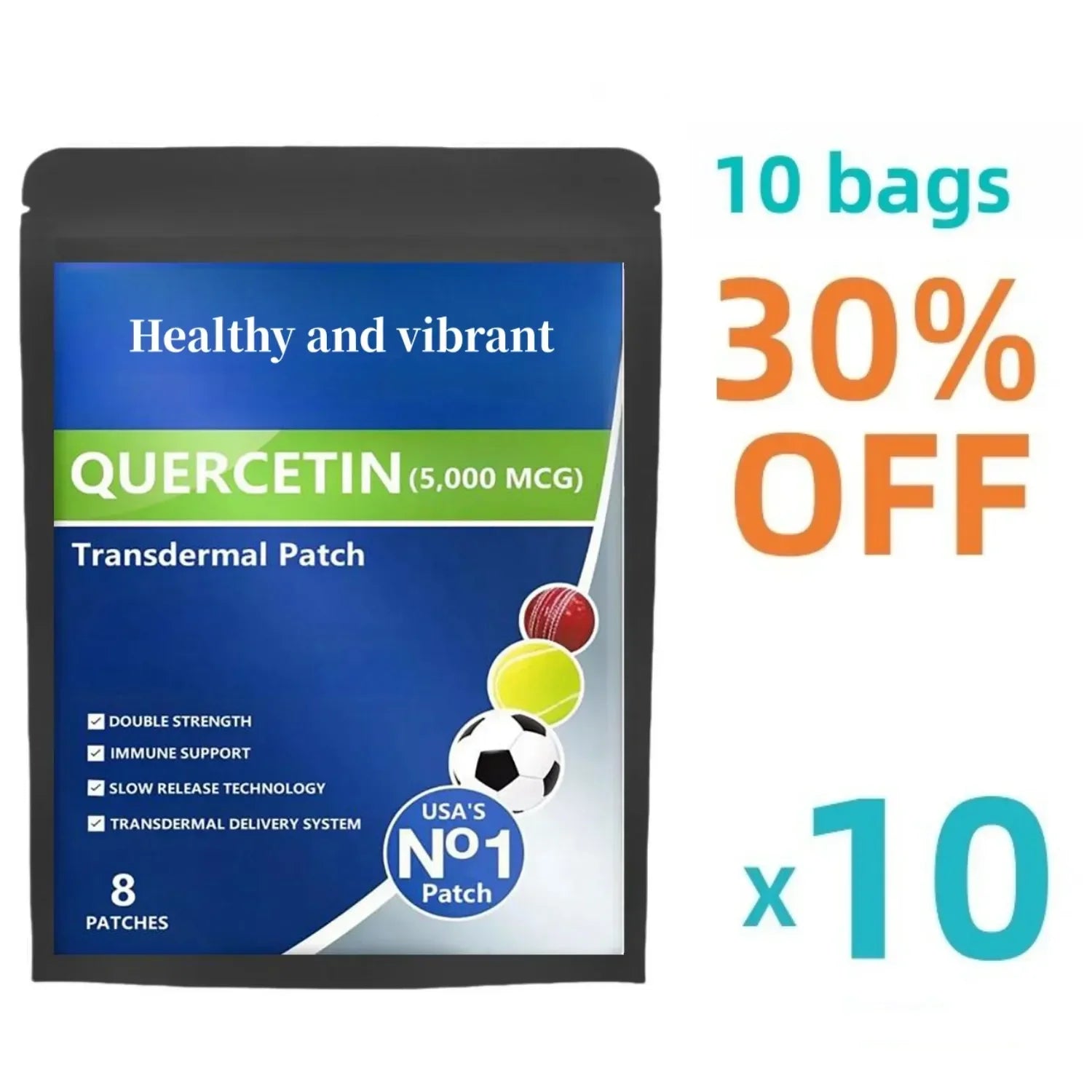 Quercetin 5,000 Mcg, Immune Vitamins And Quercetin Vitamins, Supports Cardiovascular , Bioflavonoids For Cellular Function Lootquake LLC
