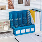 Detachable A4 Document Organizer - Desktop Bookshelf & File Holder, Durable PP Material, Office Supplies Storage Rack Lootquake LLC