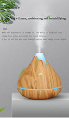350ML USB aroma oil diffuser wood electric humidifier ultrasonic air humidifier mini aromatherapy LED light mist maker for home Lootquake LLC