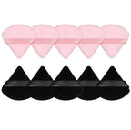 MAANGE 10/12 Pcs Triangle Powder Puff Wet Dry Use For Loose Powder Liquid Cosmetic Soft Plush Powder Puff Makeup Foundation Lootquake LLC