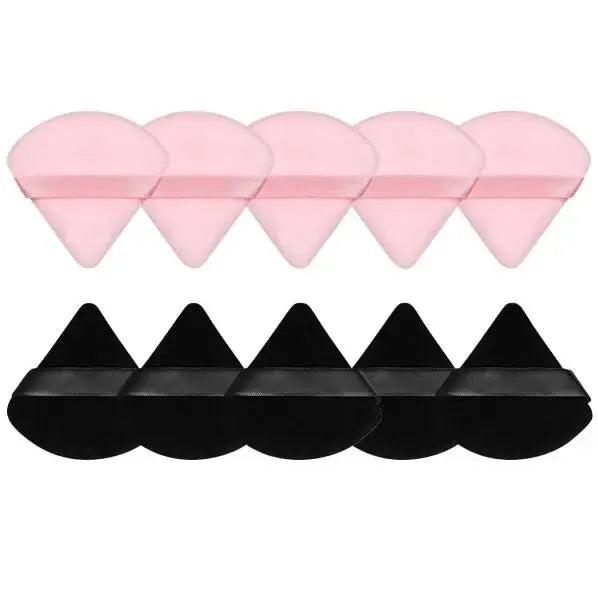 MAANGE 10/12 Pcs Triangle Powder Puff Wet Dry Use For Loose Powder Liquid Cosmetic Soft Plush Powder Puff Makeup Foundation Lootquake LLC