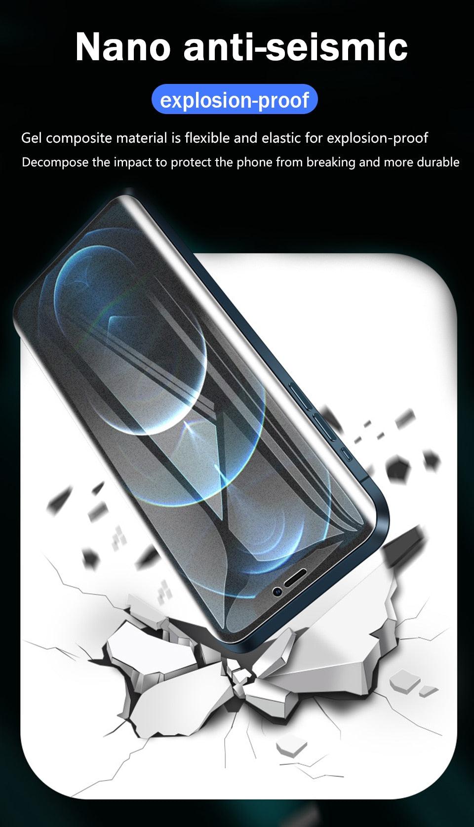 4pcs Matte Film For Iphone 11 12 13 Pro Max Mini Frosted Screen Protectors For Iphone X Xr Xs Max 6 6s 7 8 Plus Se Anti Glare Matte Finish Anti-fingerprint Film Stevvex