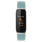 Fitbit Inspire 3 Leather Band - Stylish and Breathable Strap