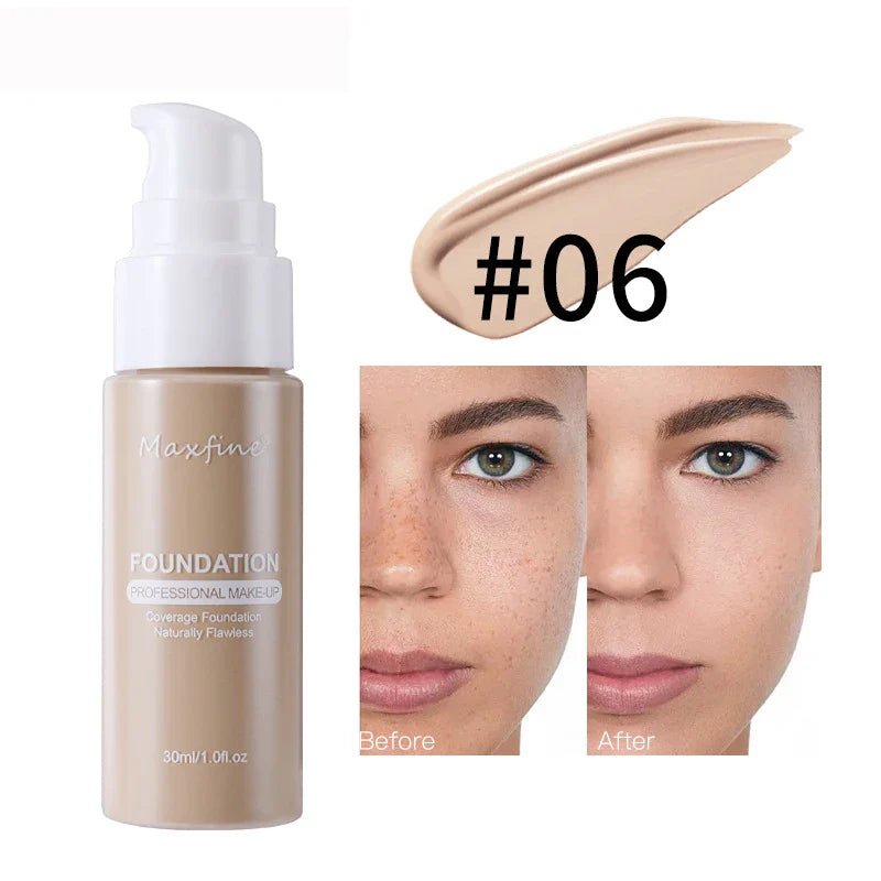 Liquid Foundation Effective Concealer Waterproof Sweat-resistant Makeup Professional Cosmetics Lootquake LLC