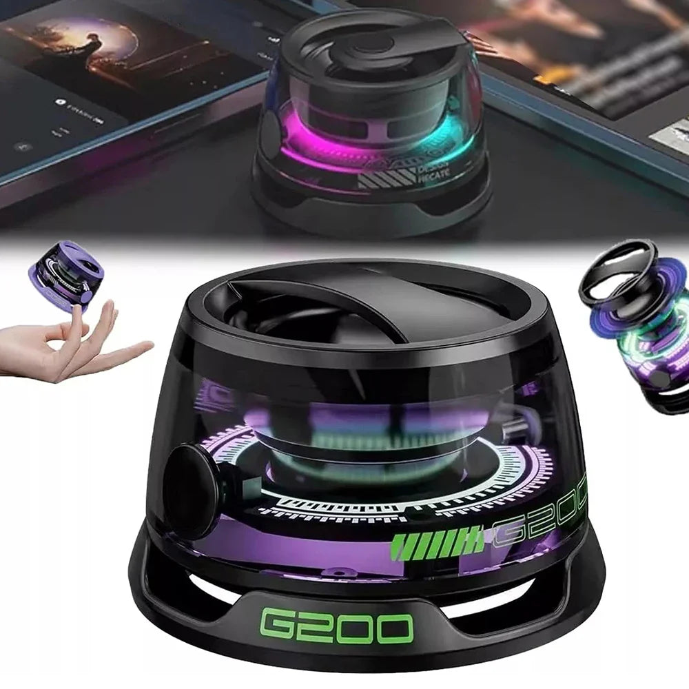 Mini Portable Bluetooth Speaker G200 RGB Color Light Magnetic Speaker BT5.3 Small Sound Box Phone Holder Wireless Loudspeaker Lootquake LLC