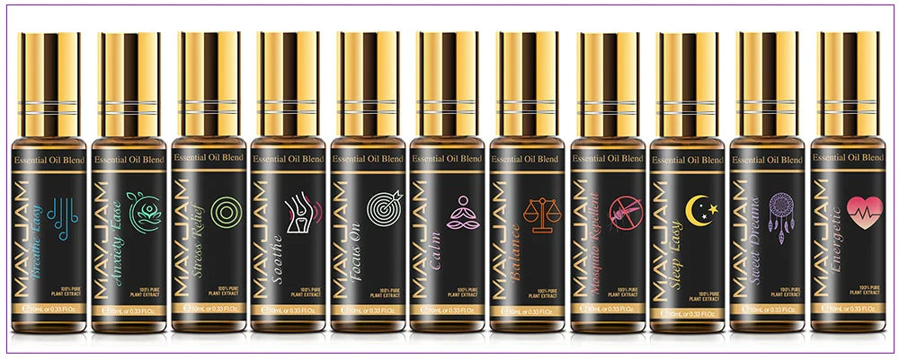 MAYJAM Pure Essential Oils,Massage Oil,Humidifier,Diffuser,Candle Making,Air Freshener Lootquake LLC