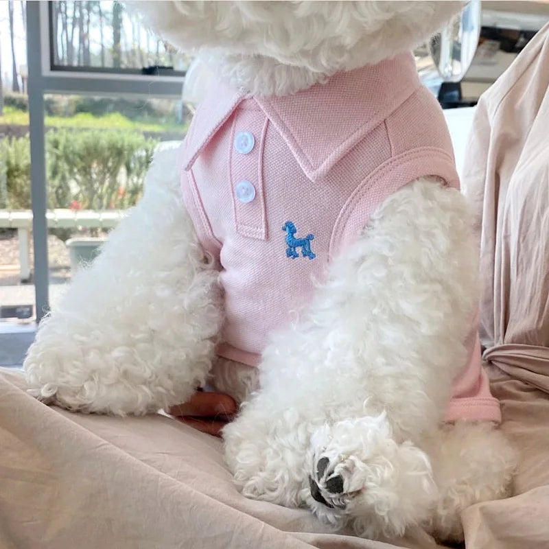 New Pet Dog Polo Shirt Dog Cool Clothes Soft Breathable Yorkie Chihuahua Puppy Clothes Dog Vest for Small Medium Dogs Costumes Lootquake LLC