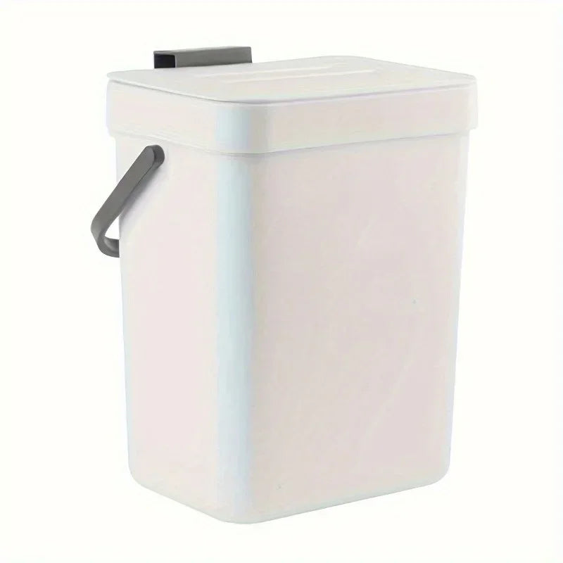 Space-Saving Quiet-Close Trash Can - 3/5L, Eco-Friendly Sealed Bin For Kitchen & Office, No Electricity Needed Lootquake LLC