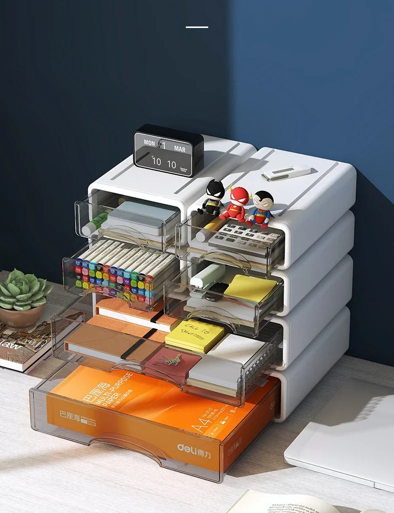 Storage Drawers Desk Organizer Box Desk Stationery Drawer Storage Toiletries Organizer Box Clutter Desk Shelving Home Storage Lootquake LLC