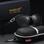 BARCUR Polarized Men’s Fashion Sunglasses – Elliptical Gradient TAC Lens with UV400 Protection – Lightweight Stainless Steel Frame Stylish Summer Eyewear for Travel Driving & Outdoor Gift Occasions Stevvex