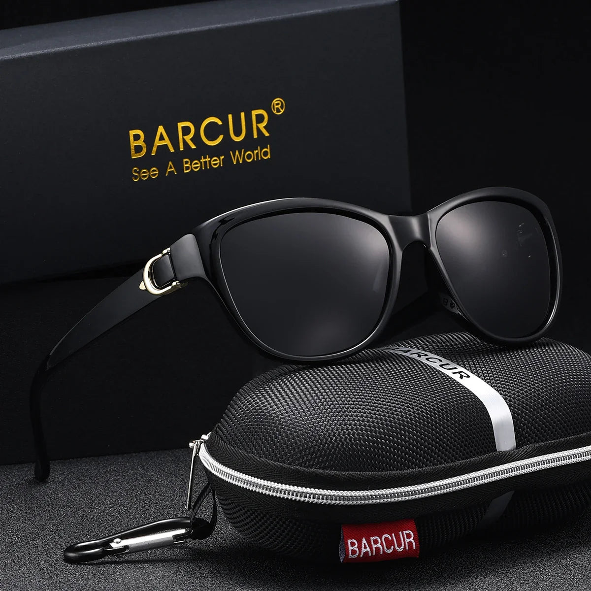 BARCUR Polarized Men’s Fashion Sunglasses – Elliptical Gradient TAC Lens with UV400 Protection – Lightweight Stainless Steel Frame Stylish Summer Eyewear for Travel Driving & Outdoor Gift Occasions Stevvex