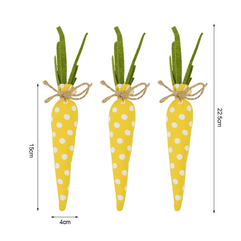 3/1pcs Nov Woven Easter Carrots Ornaments Hanging Pendant for Easter Home Decorations Supplies 2023 Kids Easter Favors Gifts Toy Lootquake LLC