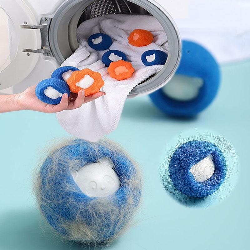 1-5pcs Pet Hair Remover Reusable Ball Laundry Washing Machine Filter Wool Sticker Cat Hair Remover Pet Fur Lint Catcher Home Reusable Pet Hair Remover Washing Machine Hair Catcher Dryer Ball Laundry Washing Scrubbing Ball Stevvex