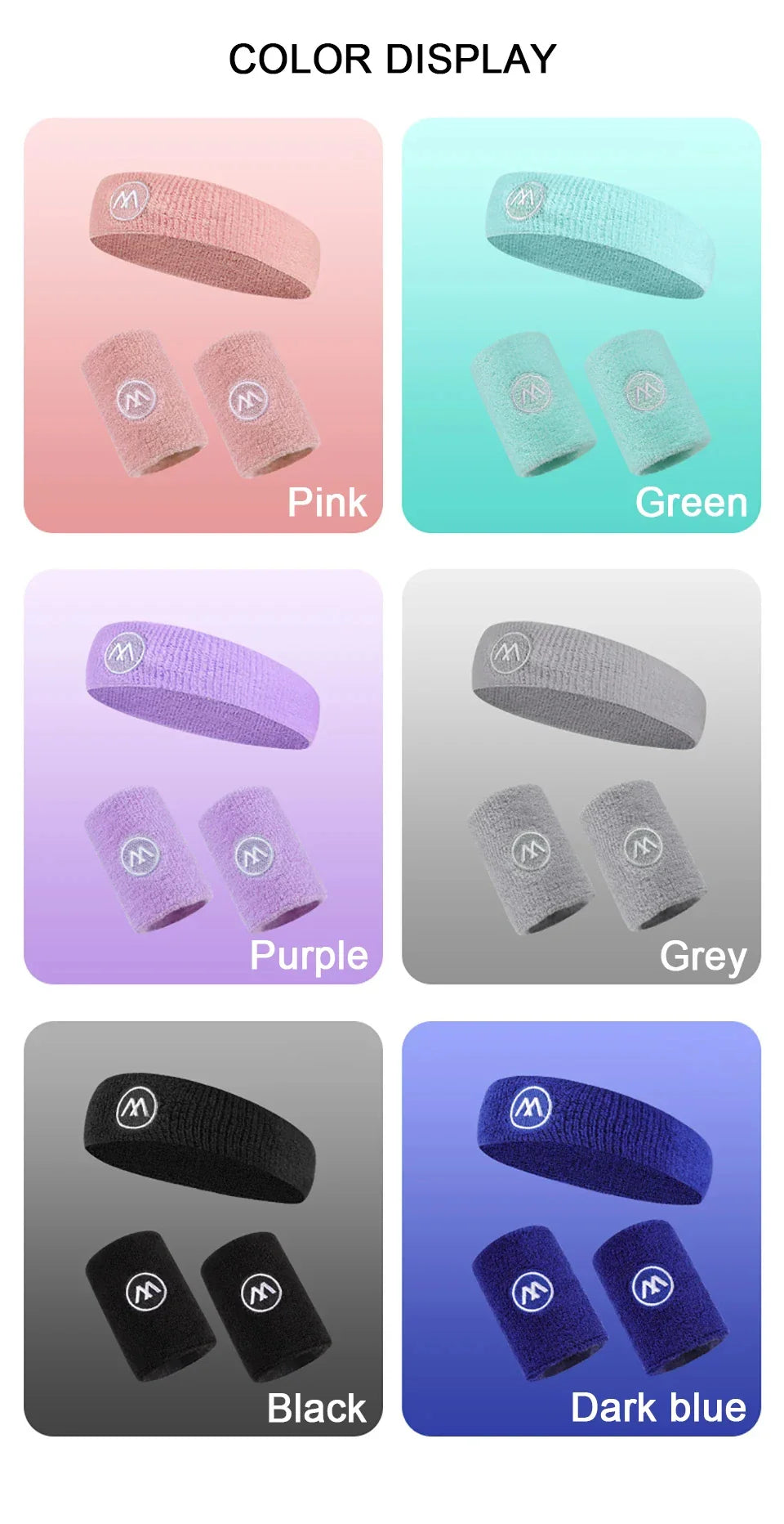 GOBYGO Exercise Headband Wristband Set - SJB-DIAMOND ELITES
