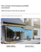 Awnings Rain and Snow Resistant UV Resistant Folding and Telescopic Canopy Tent Outdoor Garden Balcony Roof Courtyard Sunshade