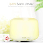 Aroma Diffuser, 300ml Aromatherapy Oil Diffuser with 7-Color Light, Timer-Adjustable Fog Mode Setting 300ML humidifier Lootquake LLC