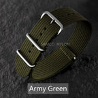 COROS Nylon Ribbed Watch Band For Smartwatch - Military Washable Strap