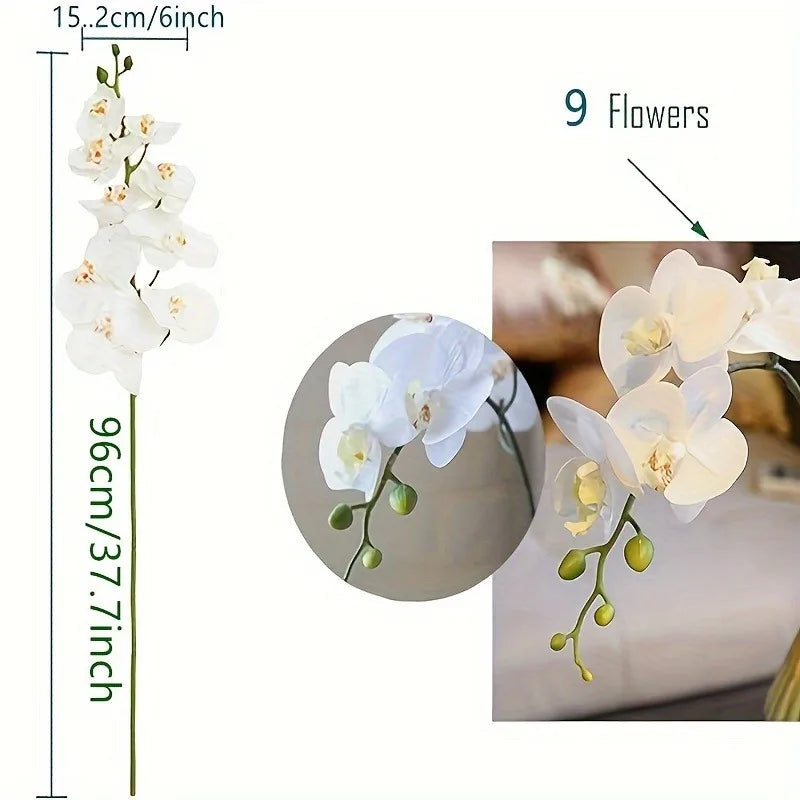 1Pcs Artificial Flowers Bouquet Butterfly Orchid Fake Flowers Phalaenopsis for Home Decor Garden Wedding Decoration Accessories Lootquake LLC