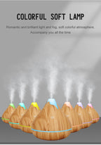 350ML USB aroma oil diffuser wood electric humidifier ultrasonic air humidifier mini aromatherapy LED light mist maker for home Lootquake LLC