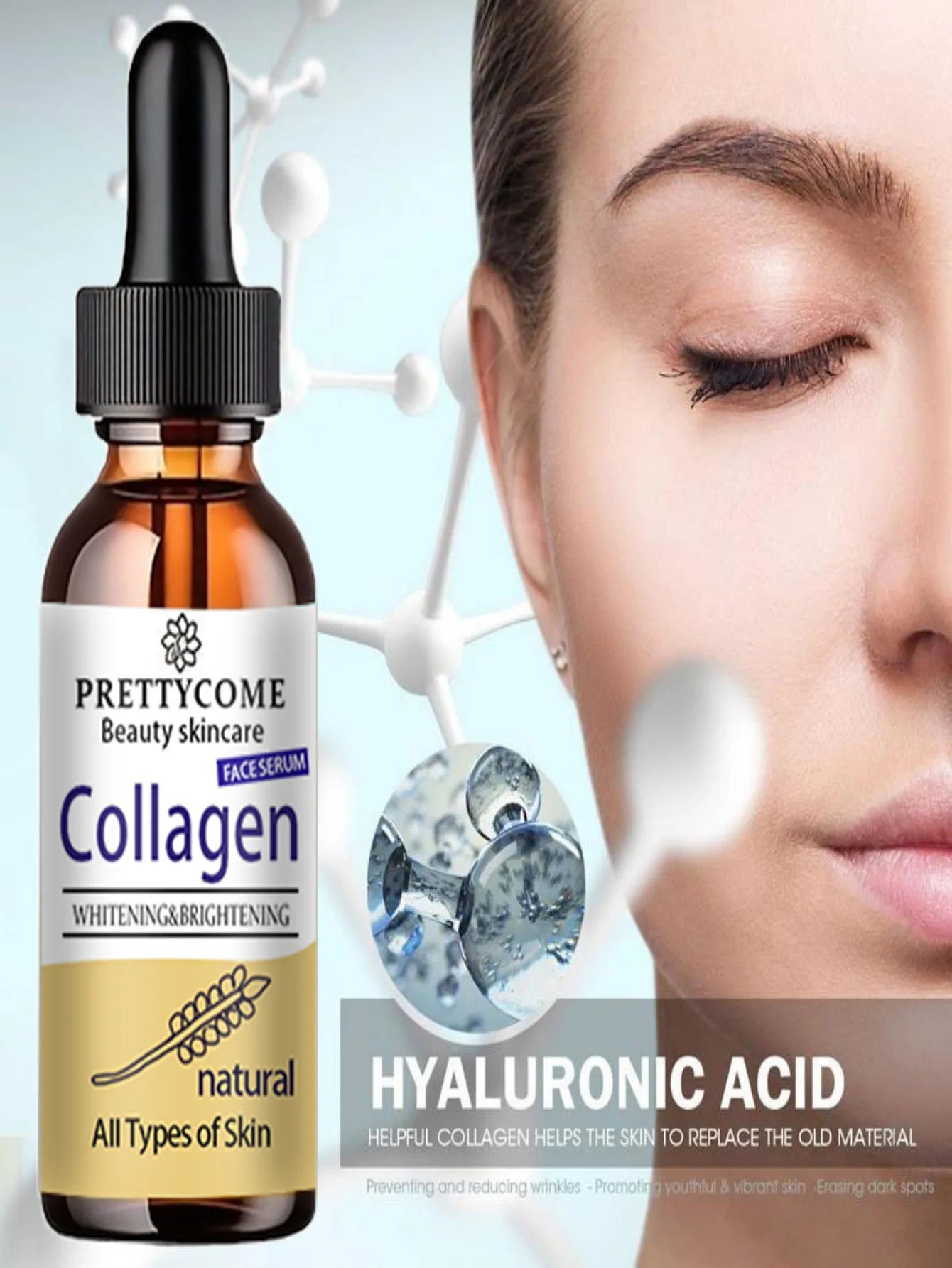 collagen essence for skin care shrinks pores, reduces fine lines, nourishes skin, and cleans face Lootquake LLC