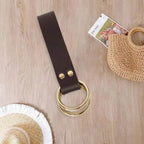 Skirt Hook Strap Medieval Belt Skirt Hikes Double Ring Faux Leather Loop Renaissance Accessory for Women's Long Dress Fixation