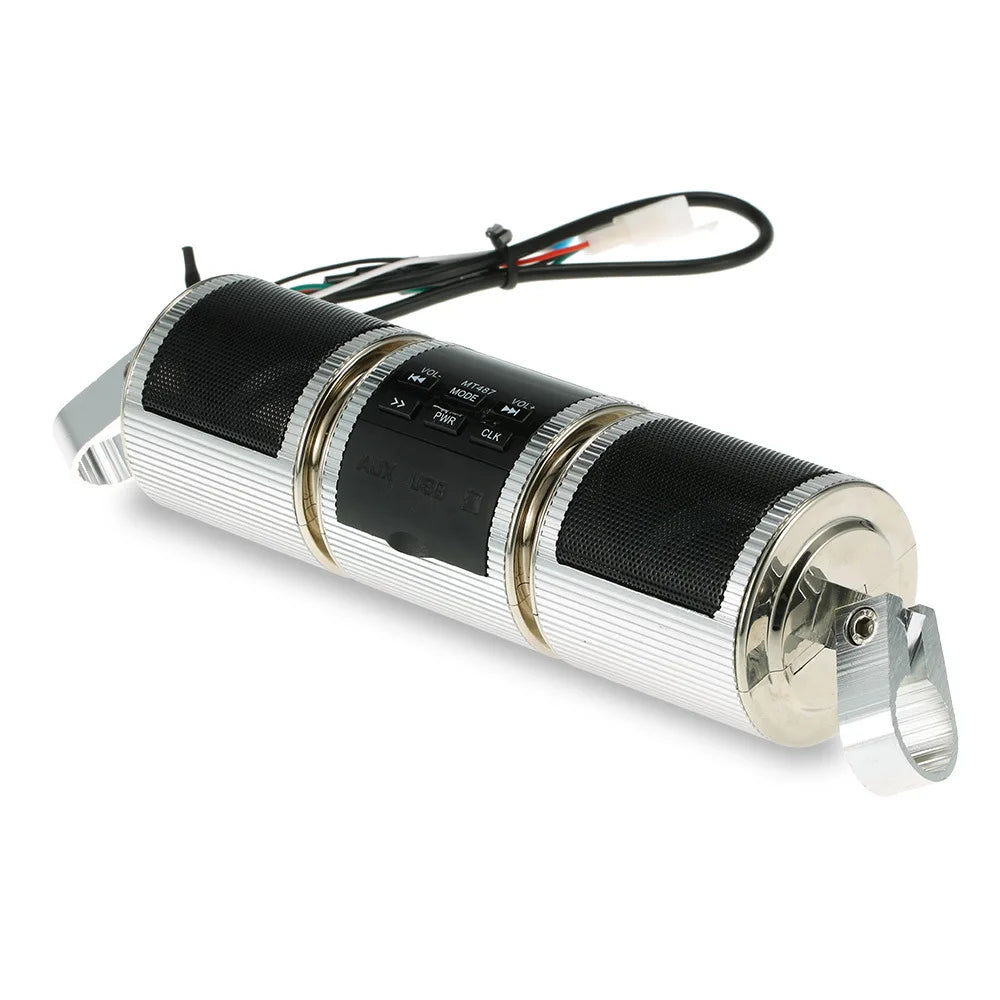 Bluetooth Audio Motorcycle Stereo Speaker Motorcycle Installation MP3 Music Player Amplifier Scooter Bicycle USB FMRadio Speaker Lootquake LLC