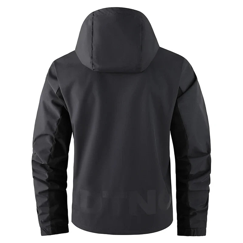 StormGuard Color-Block Tactical Jacket - Multi-Pocket THRIXINE