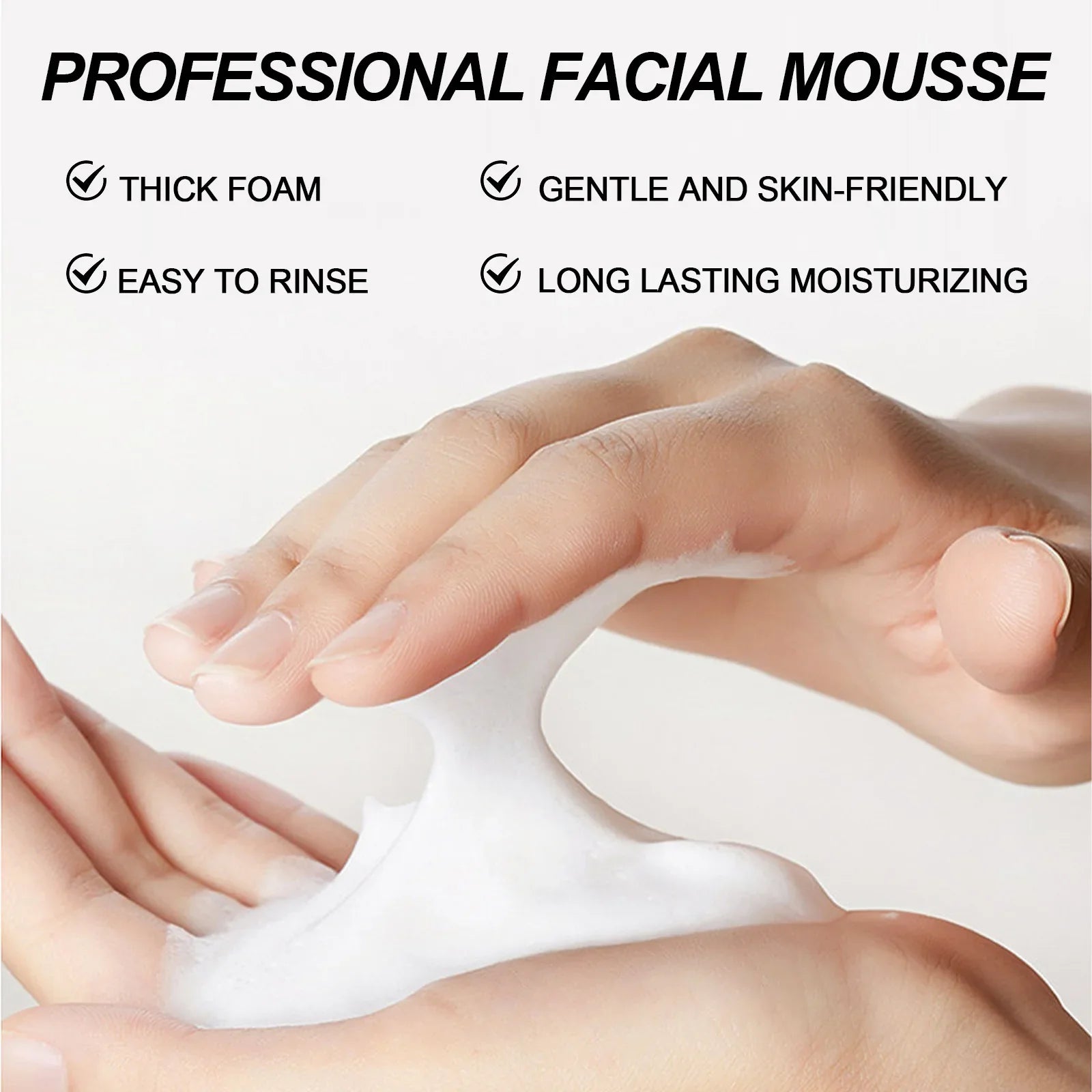 Vitamin C Facial Cleanser Gentle Cleansing Anti Acne Oil Control Pore Shrinking Brightening Moisturizing Amino Acid Face Wash