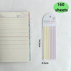 160 Sheets Color Stickers Transparent Fluorescent Index Tabs Flags Stationery Children Gifts  School Office Supplies Lootquake LLC