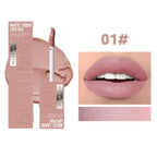 Matte Liquid Lipstick 6 Colors Long Lasting Lip Ink Lip Tint Non-stick Cup Nude Lip Gloss Waterproof Cosmetics Make Up