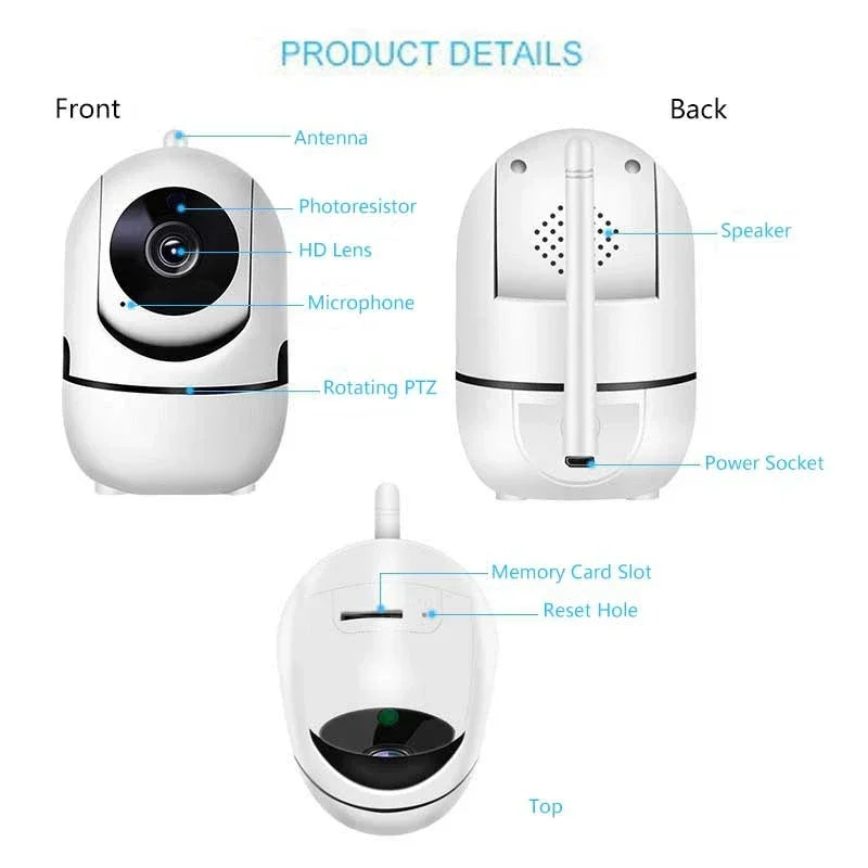 New Mini Camera Smart Home Auto Tracking 1080P Wifi IP Camera Full Night Vision Network Wireless CCTV Video Baby Security Camera