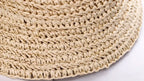 2022 sun protection women's beach hat Bucket hat women's cap 2022 Balaclava rafia sun hat visor hat straw hat panama for girls