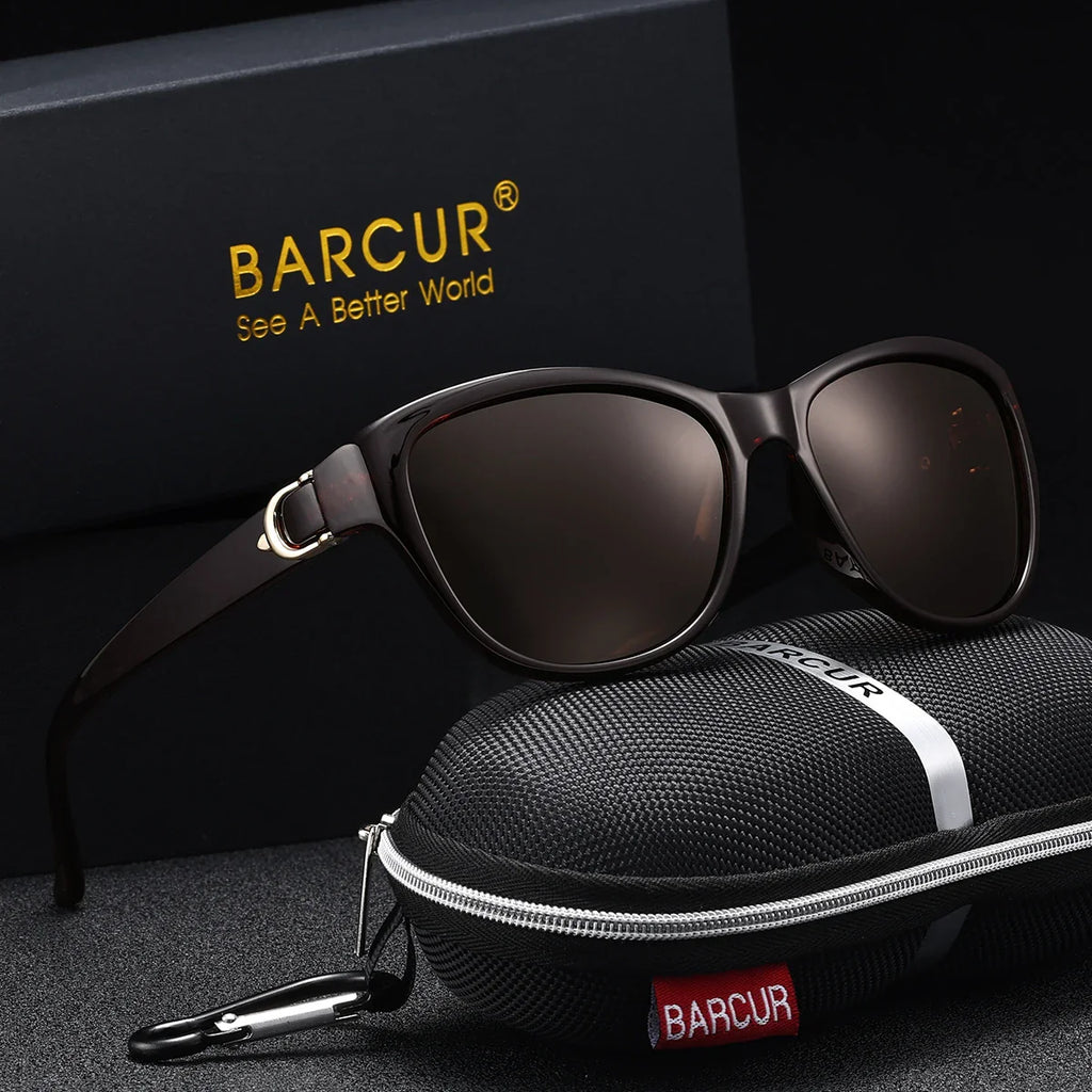 BARCUR Polarized Men’s Fashion Sunglasses – Elliptical Gradient TAC Lens with UV400 Protection – Lightweight Stainless Steel Frame Stylish Summer Eyewear for Travel Driving & Outdoor Gift Occasions Stevvex