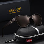 BARCUR Polarized Men’s Fashion Sunglasses – Elliptical Gradient TAC Lens with UV400 Protection – Lightweight Stainless Steel Frame Stylish Summer Eyewear for Travel Driving & Outdoor Gift Occasions Stevvex