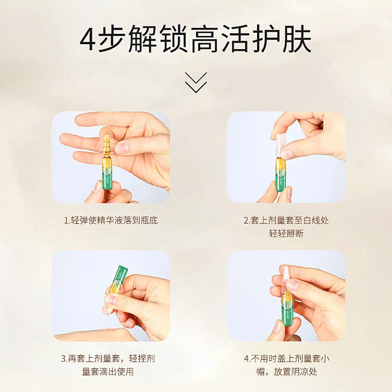 28 Pieces Set Six Peptide Collagen Anti Wrinkle Firming Ampoule Essence Anti-aging Light Line Essence Liquid Beauty Salon Kit Lootquake LLC