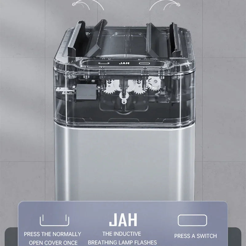 Smart Trash Can 20L 30 40 50 60 Liters Wastebasket Large Kitchen Garbage Cube Home Automatic Stainless Steel Garbage Bin Dustbin Lootquake LLC