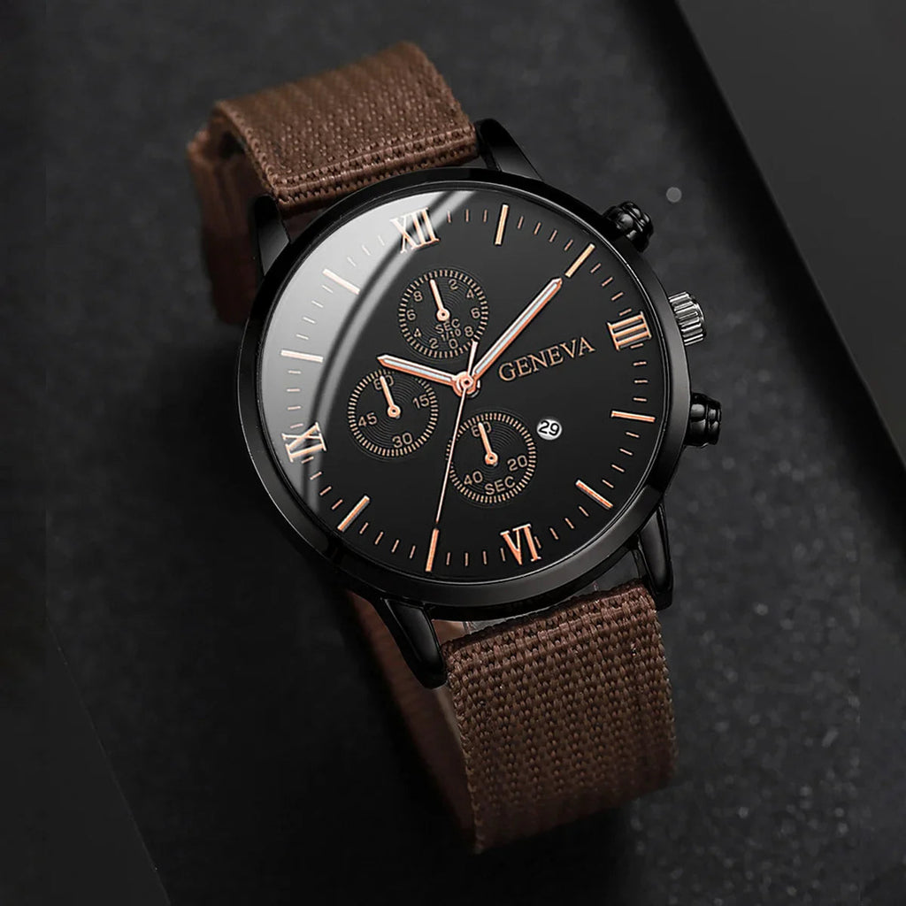 4/5PCS Fashion Men Watches Casual Male's Quartz Watch Bracelets Set Relogio Masculino Reloj Hombre（Without Box） Lootquake LLC