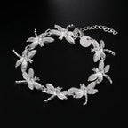Fashion charm 925 Sterling Silver Bracelet for man woman Twisted rope chain fine jewelry Wedding party Christmas gift Lootquake LLC