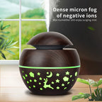 2024 Home Mushroom Head Bedroom Air Purifier USB Desktop Nebulizer Wood Texture Personalized Aromatherapy Machine Humidifier Lootquake LLC