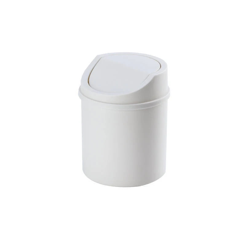Universal Waste Bin With Lid Desktop Office Organizer Storage Home Garbage Basket Container Table Trash Bin Small Trash Can Lootquake LLC