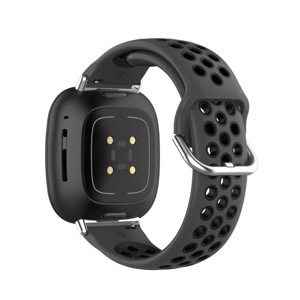Fitbit Versa & Sense Silicone Band - Breathable Stylish Straps - SJB-DIAMOND ELITES