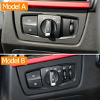 Dashboard Headlamp Headlight Switch Rotary Button Cover Panel Replacement For BMW 1 2 3 4 Series F20 F21 F22 F23 F30 F34 F32 F36