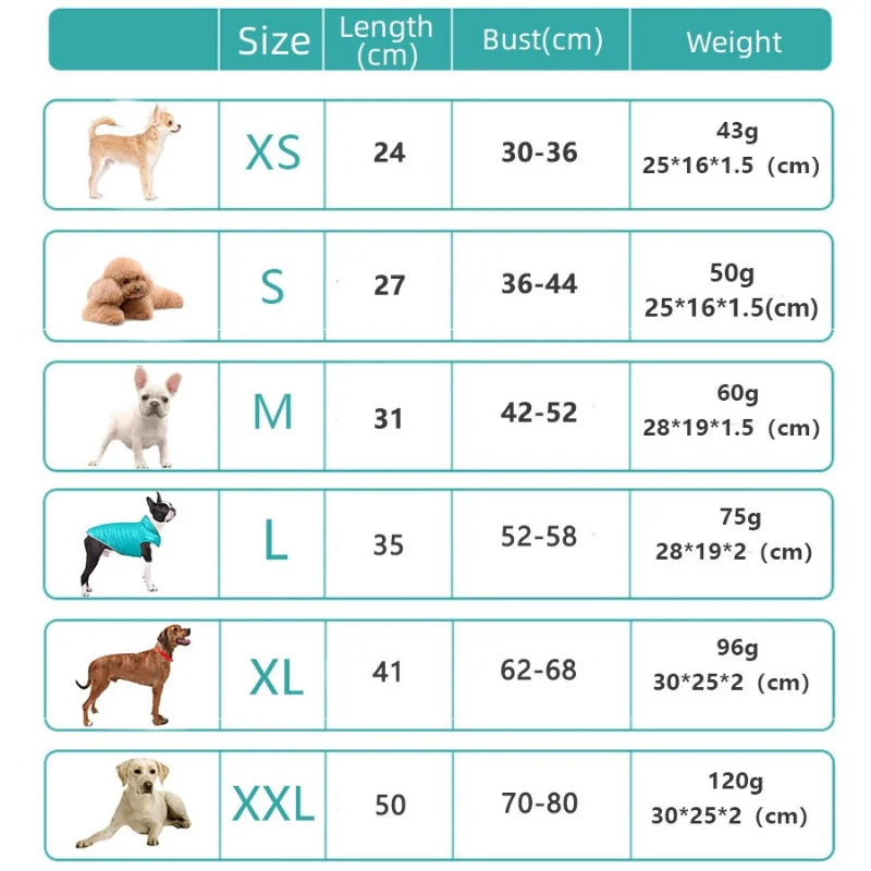Double Sided Dog Coat Winter Warm Pet Dog Clothes For Small Medium Dogs Vest Chihuahua Clothing Soft Puppy Costumes Ropa Perro Lootquake LLC