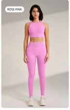 Women's High Waisted Leggings and Top THRIXINE