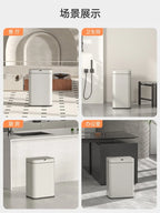 Trash Can Kitchen Sensor Recycle Bin Trash Can 20 Liters High Foot Wastebasket with Lid Dustbin Automatic Sensor Smart Trash Bin