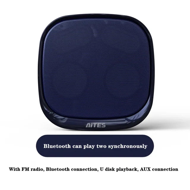 Shop Wall-mounted Bluetooth Speaker TWS Interconnection Built-in 4400 MAh Battery Boom Box Wireless 3D Surround Stereo Subwoofer Lootquake LLC