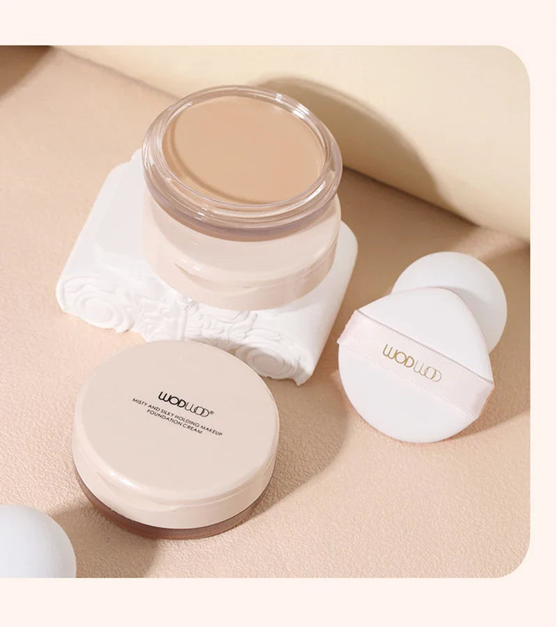 Mousse Foundation Cream Cushion Compact Moisturizing lasting Waterproofing Concealer High Coverage Foundation Korean Makeup Base Lootquake LLC