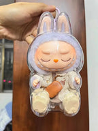 LABUBU V1 V2 transparent protective shell macaron standing protective cover dust cover doll labubu protector case Lootquake LLC