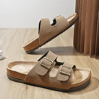 Brand Men Women Sandals Summer Designer Couple Cork Clogs Sandals Luxury Classic Unisex Mules Beach Slide With Adjustable Buckle Lootquake LLC
